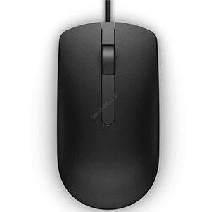 DELL mysz przewodowa MS116 czarna (570-AAIS)