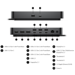Stacja dokująca Dell Pro Thunderbolt 5 Dock WD25TB5 (210-BTHZ) - 4