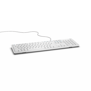 Klawiatura przewodowa Dell KB216 biała UK (580-ADHT)