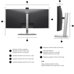 Monitor Dell Pro P34 - P3426WEB (210-BVHQ) - 8