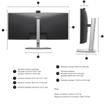Monitor Dell Pro P34 - P3426WEV (210-BVHT) - 8
